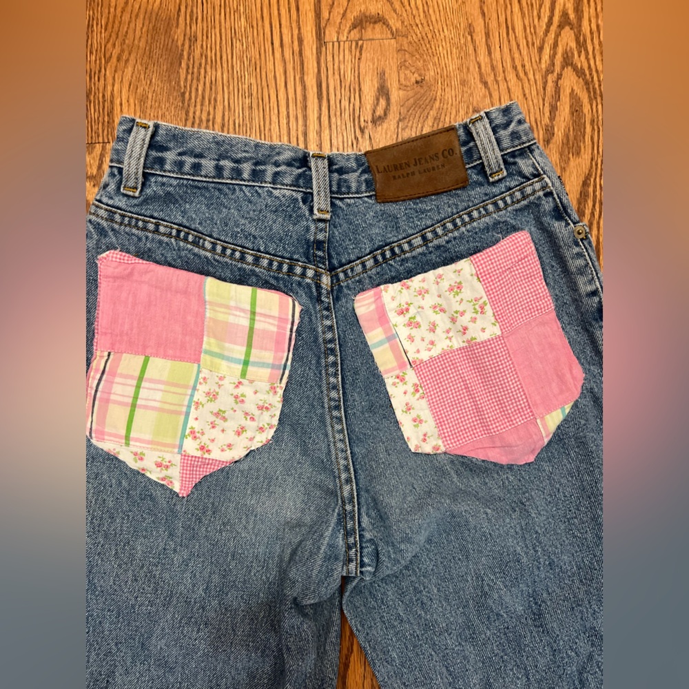 Vintage Ralph Lauren Polo Jeans Women High Rise Tapered Leg Mom Sz 4 Petite Y2K